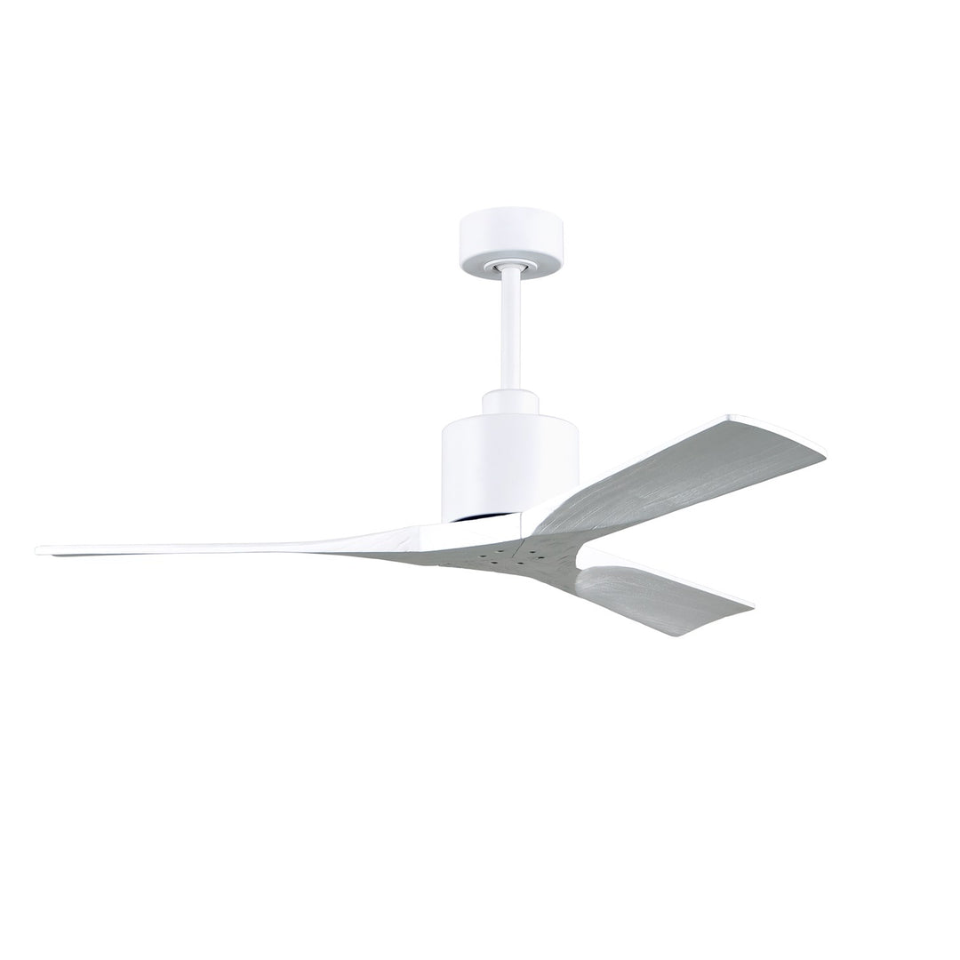 52in Ceiling Fan In Matte White And Matte White Blades by Matthews Fan Company