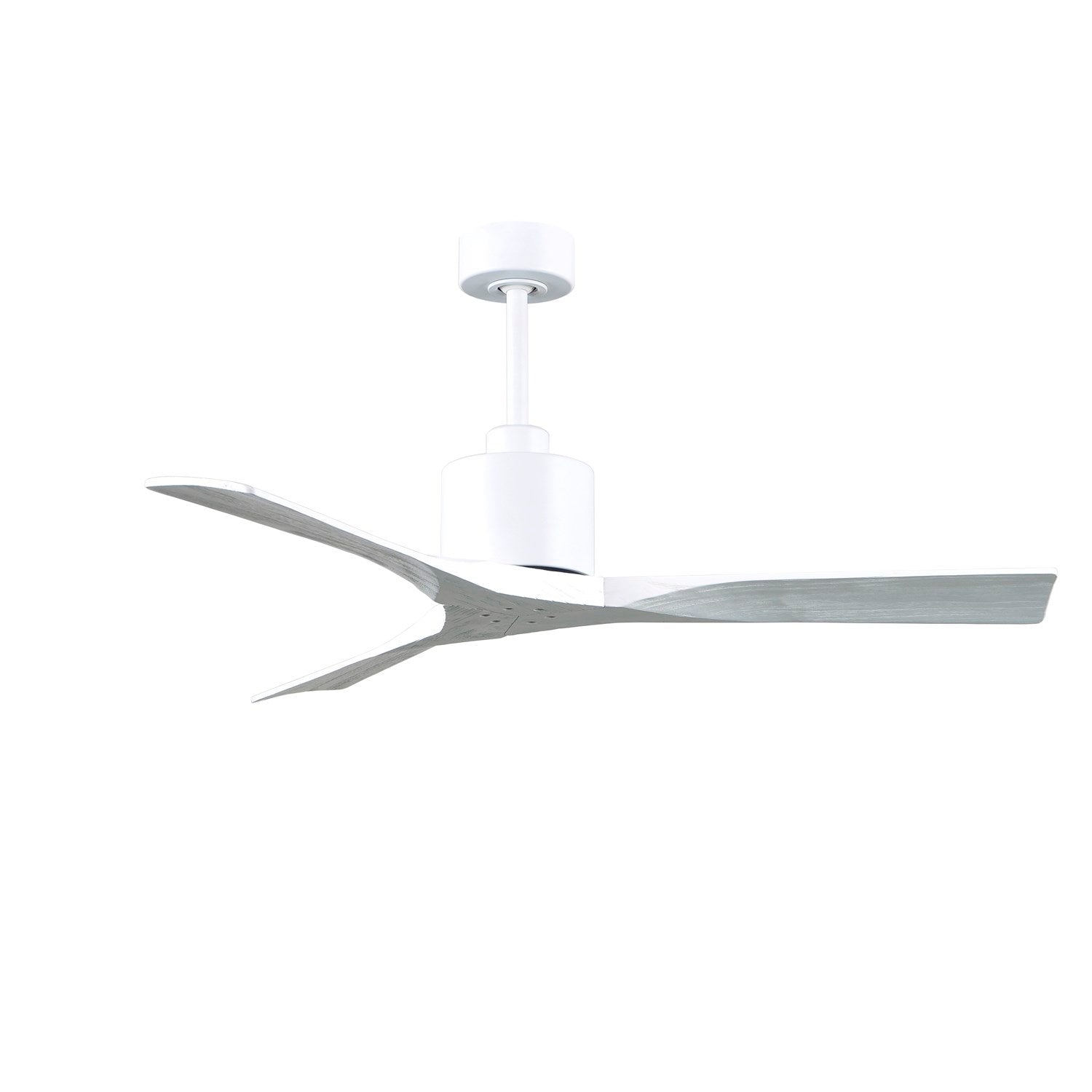 52in Ceiling Fan In Matte White And Matte White Blades