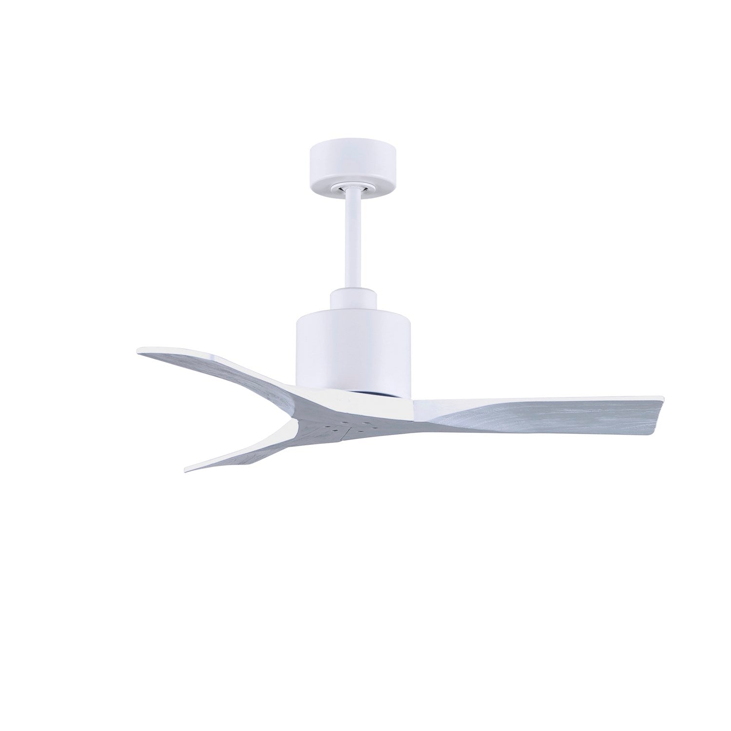 42in Ceiling Fan In Matte White And Matte White Blades