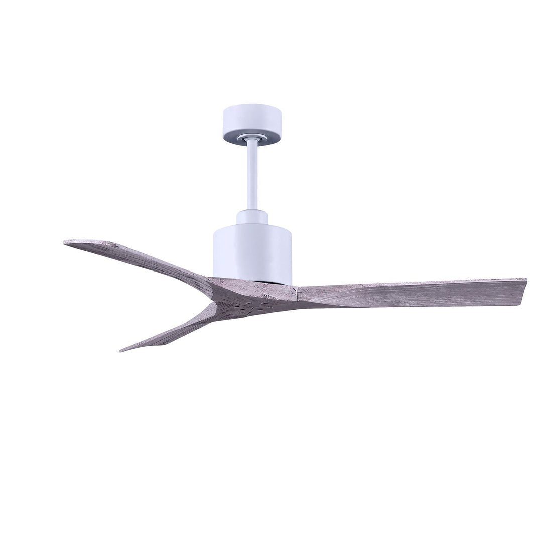 52in Ceoiling Fan In Matte White - Barnwood Tone Blades