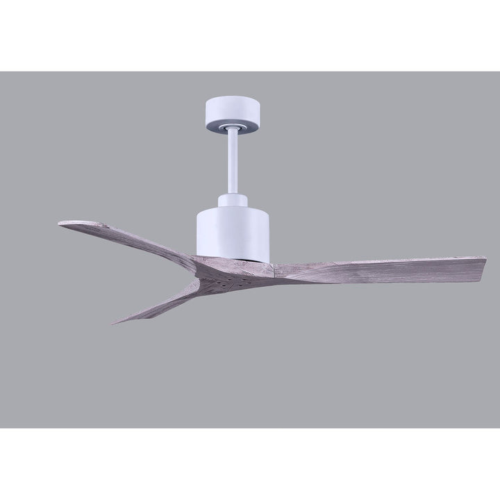 52in Ceoiling Fan In Matte White - Barnwood Tone Blades