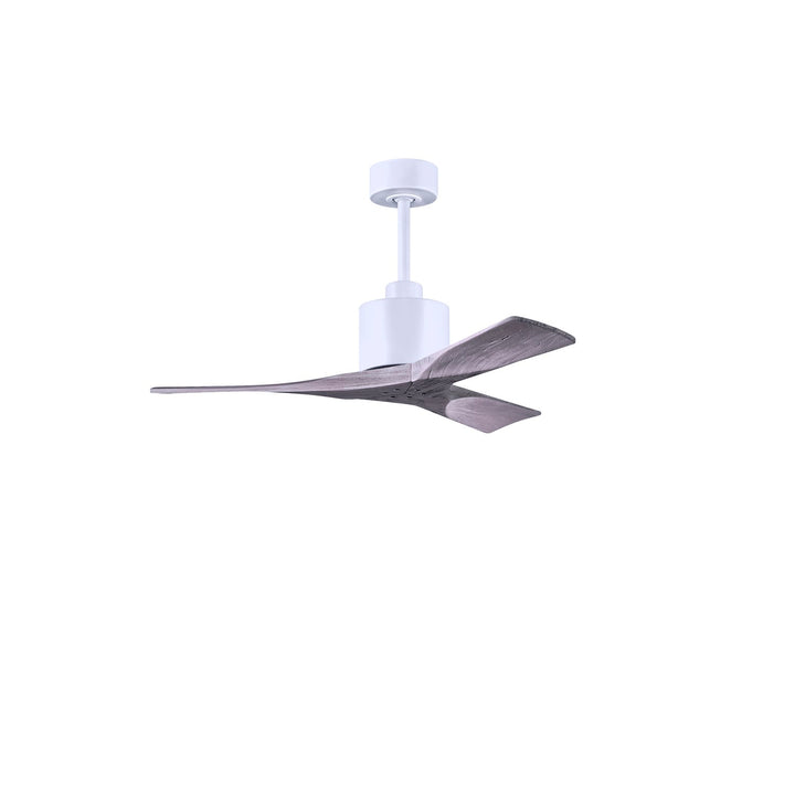 42in Ceiling Fan In Matte White - Barnwood Tone Blades by Matthews Fan Company