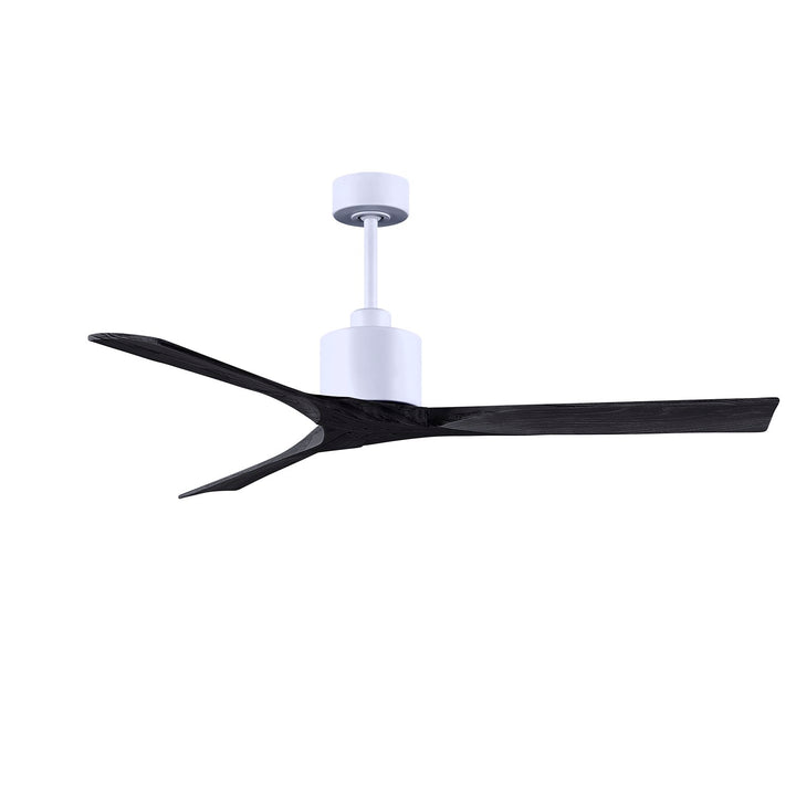 60in Ceiling Fan In Matte White And Matte Black Blades