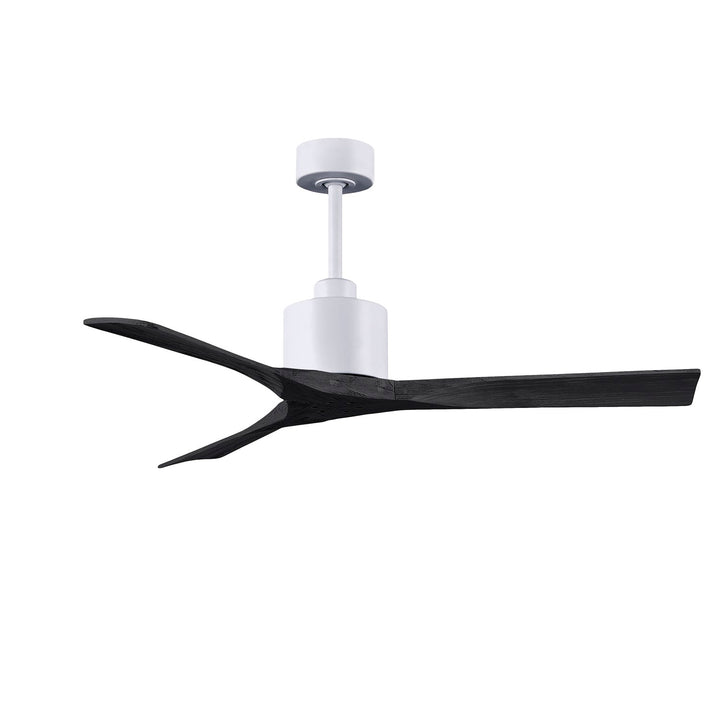 52in Ceiling Fan In Matte White And Matte Black Blades
