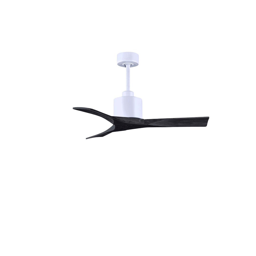 42in Ceiling Fan In Matte White And Matte Black Blades