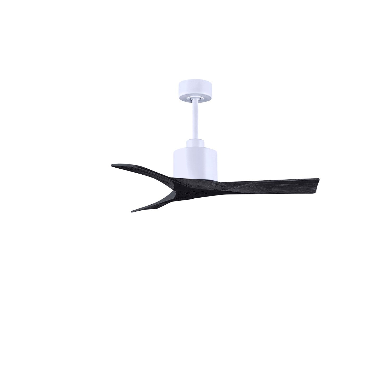42in Ceiling Fan In Matte White And Matte Black Blades