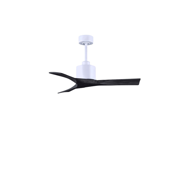 42in Ceiling Fan In Matte White And Matte Black Blades