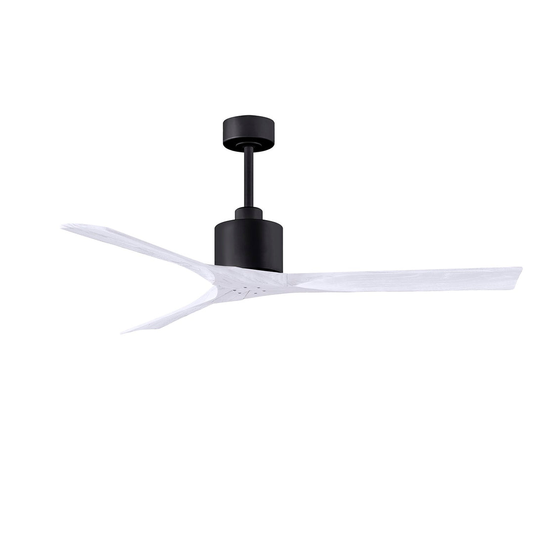 60in Ceiling Fan In Matte Black And Matte White Blades