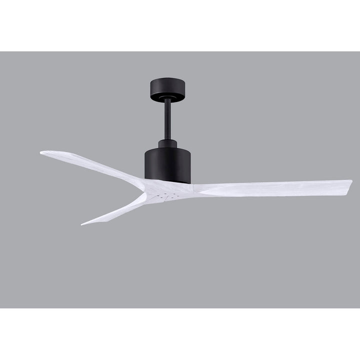 60in Ceiling Fan In Matte Black And Matte White Blades