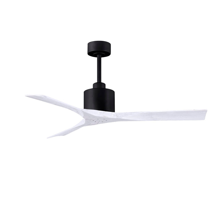 52in Ceiling Fan In Matte Black And Matte White Blades