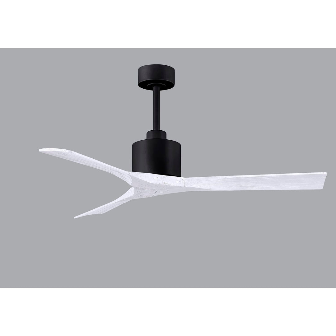 52in Ceiling Fan In Matte Black And Matte White Blades