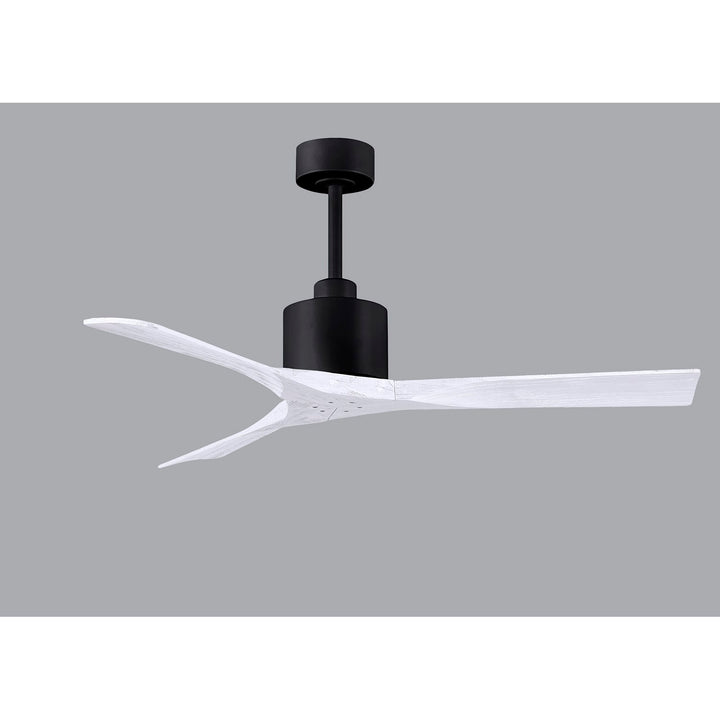 52in Ceiling Fan In Matte Black And Matte White Blades