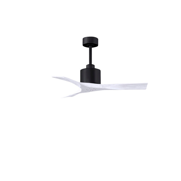 42in Ceiling Fan In Matte Black And Matte White Blades