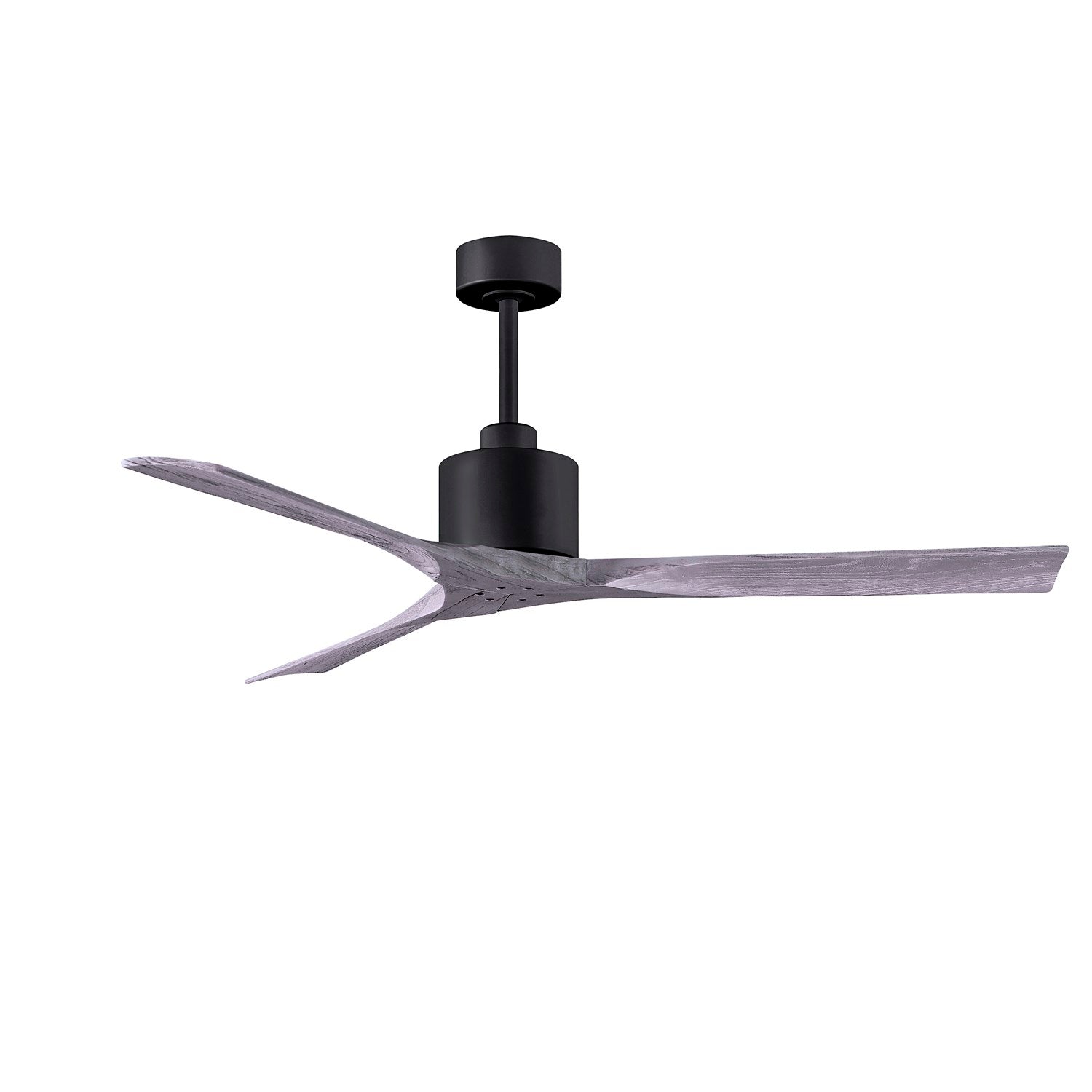 60in Ceiling Fan In Matte Black - Barnwood Tone Blades