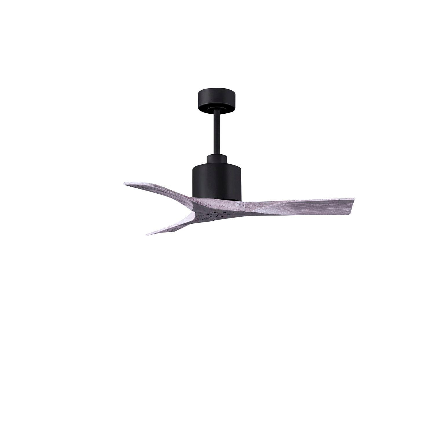 42in Ceiling Fan In Matte Black - Barnwood Tone Blades