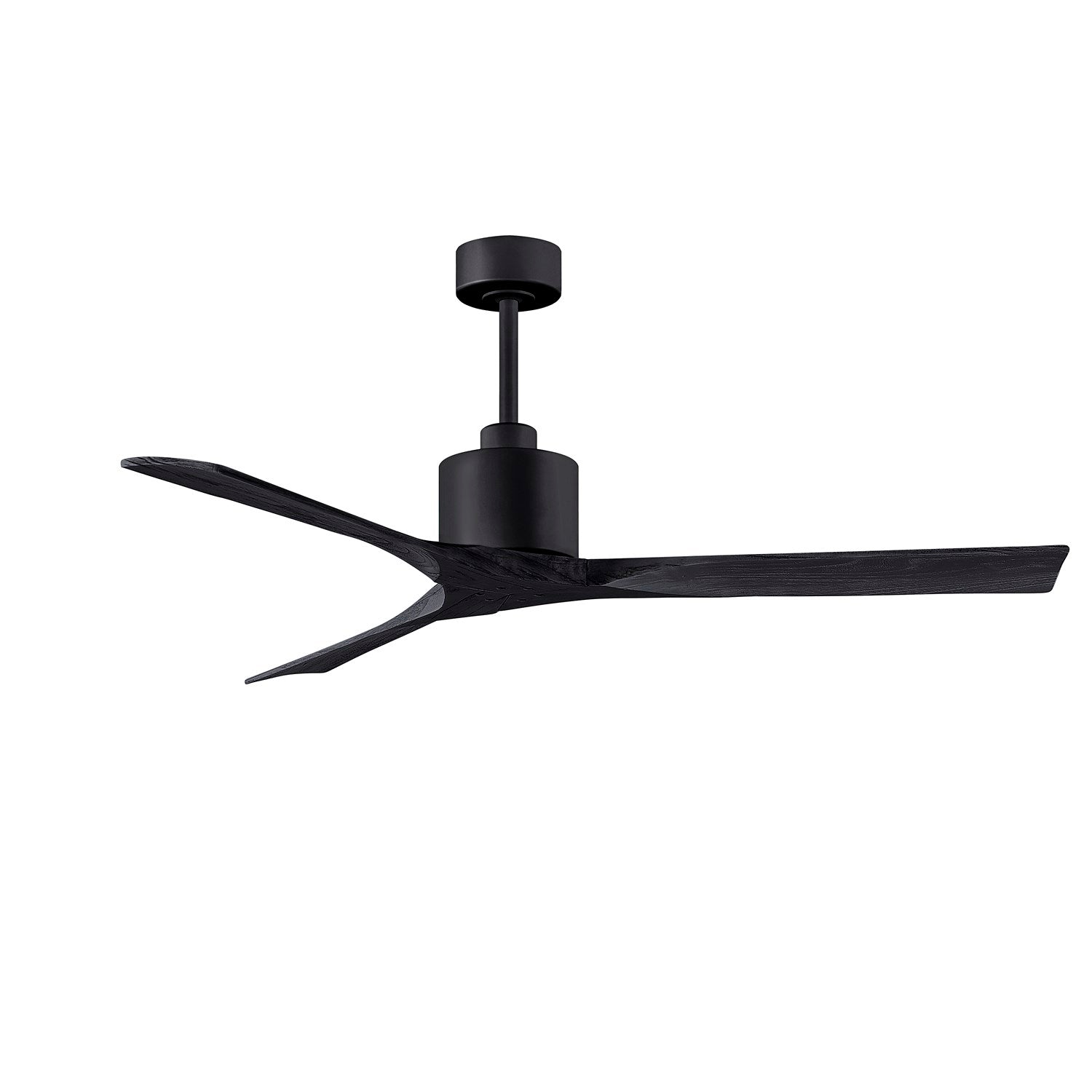 60in Ceiling Fan In Matte Black And Matte Black Blades