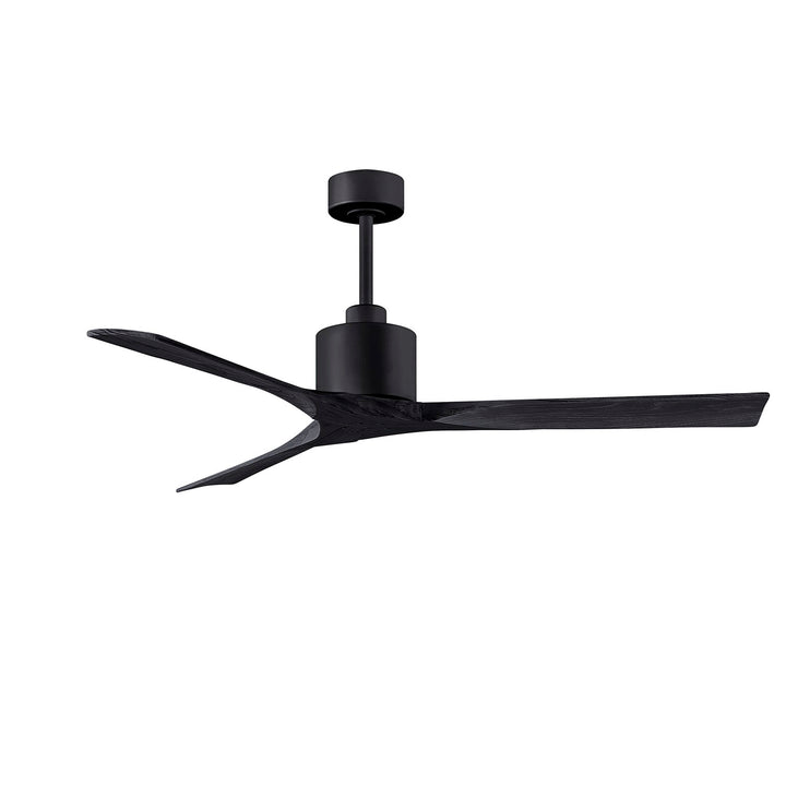 60in Ceiling Fan In Matte Black And Matte Black Blades