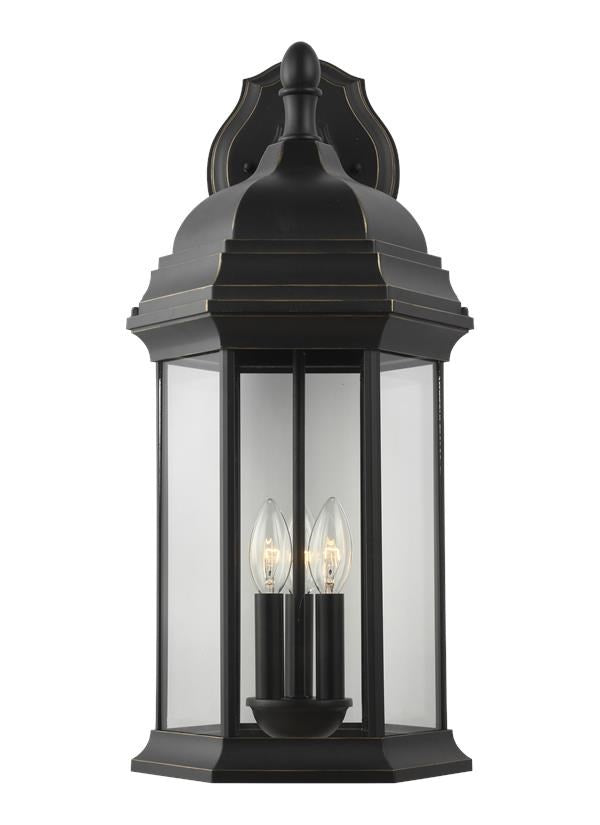 Extra Large Three Light Downlight Outdoor Wall Lantern by Generation Lighting