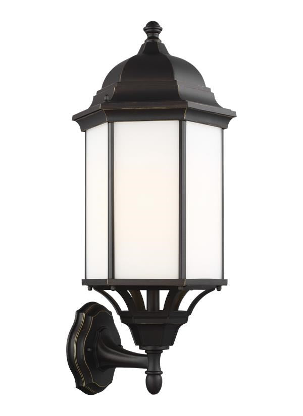 Large One Light Uplight Outdoor Wall Lantern