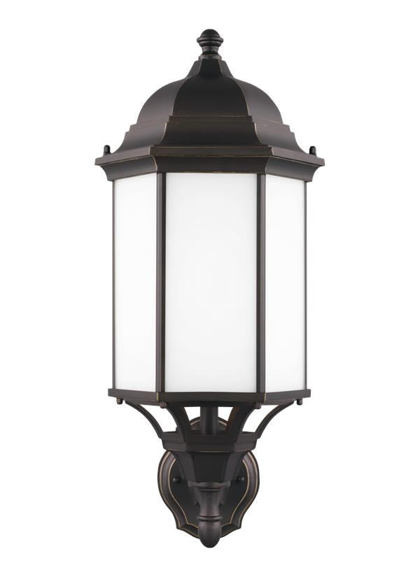 Large One Light Uplight Outdoor Wall Lantern