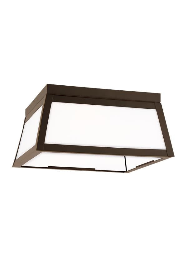 Two Light Outdoor Flush Mount