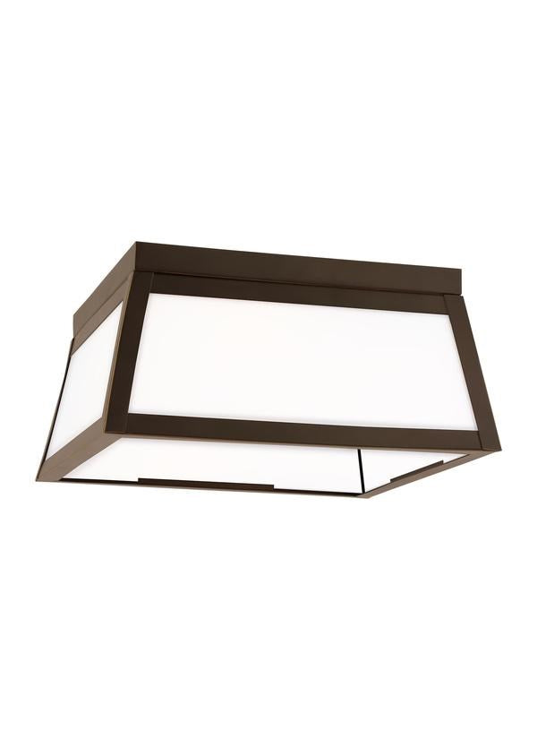 Two Light Outdoor Flush Mount