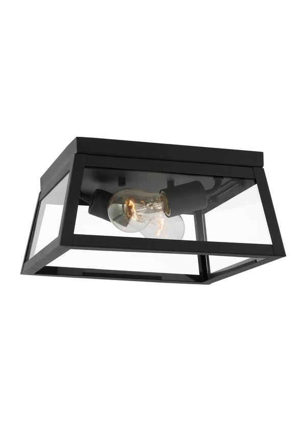 Two Light Outdoor Flush Mount