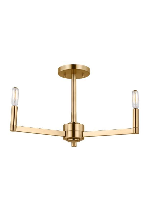 Three Light Semi-Flush Mount