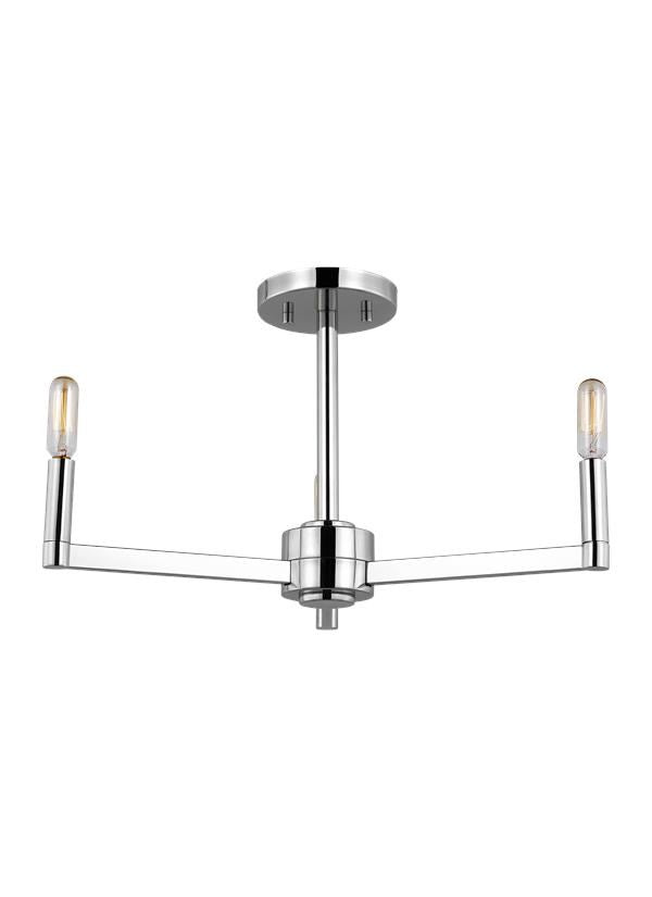Three Light Semi-Flush Mount