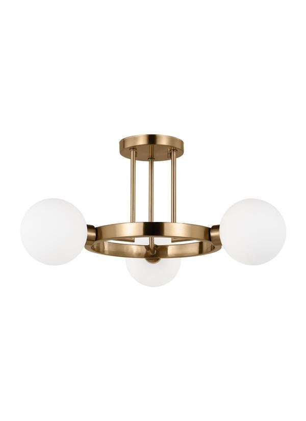 Three Light Semi-Flush Mount