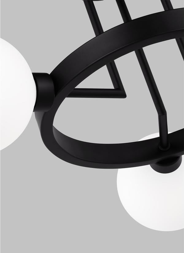 Three Light Semi-Flush Mount