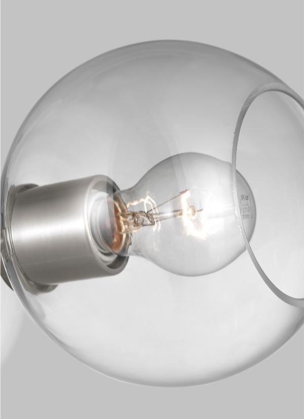 Three Light Semi-Flush Convertible Pendant