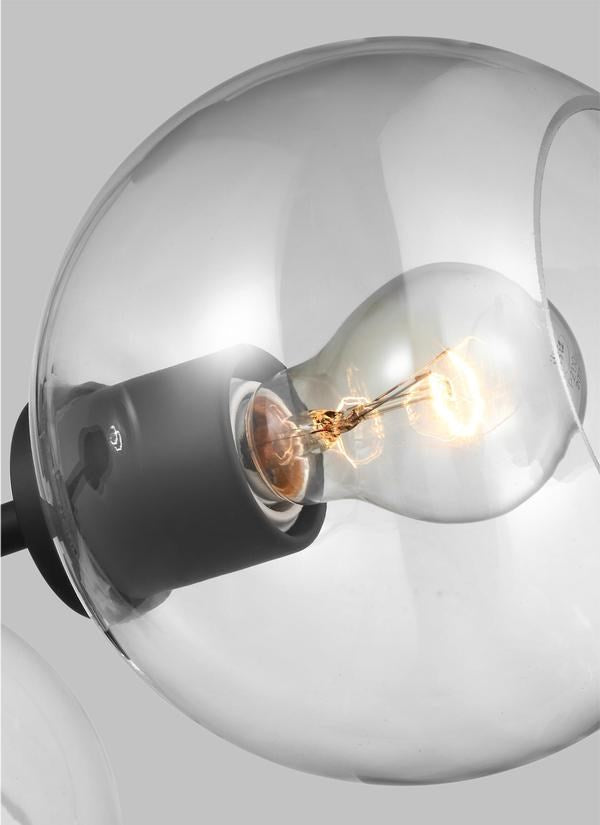Three Light Semi-Flush Convertible Pendant