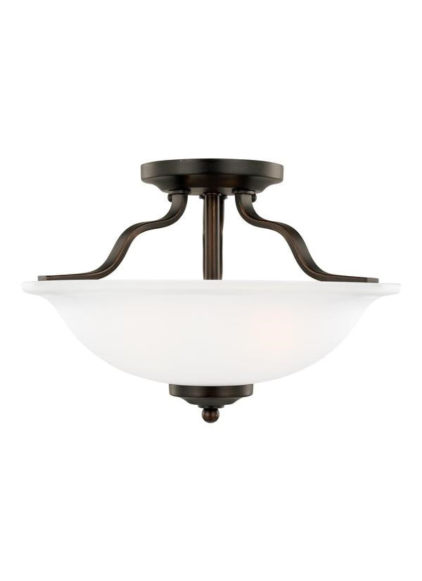 Two Light Semi-Flush by Generation Lighting