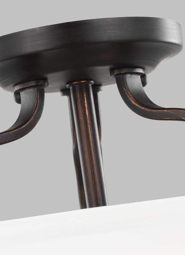Two Light Semi-Flush