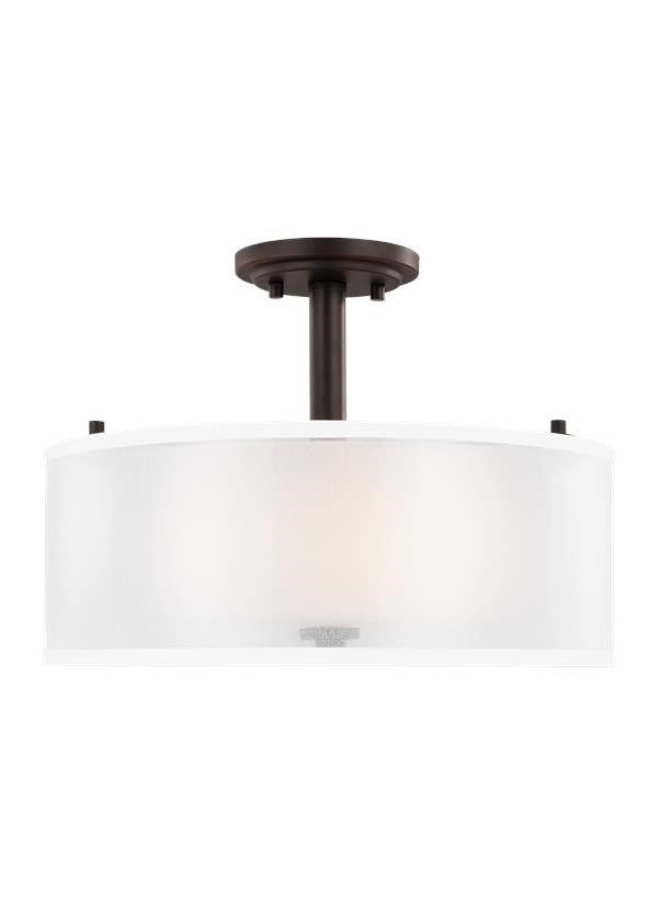 Two Light Semi-Flush Mount by Generation Lighting