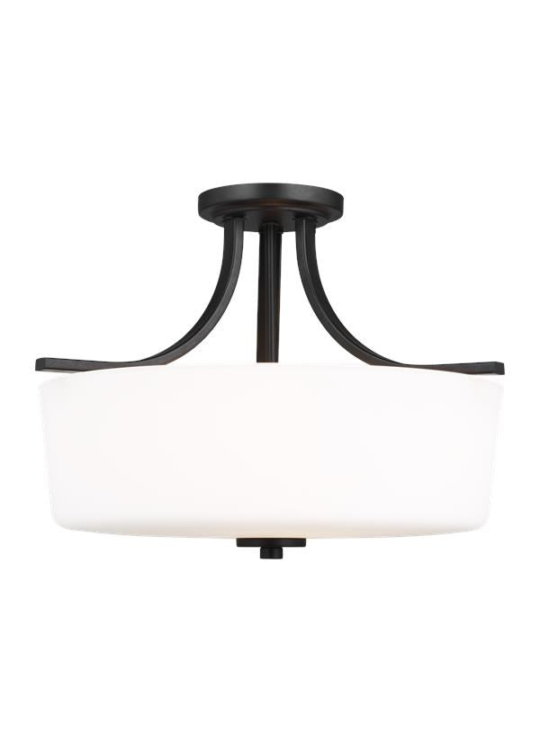 Three Light Semi-Flush Mount by Generation Lighting