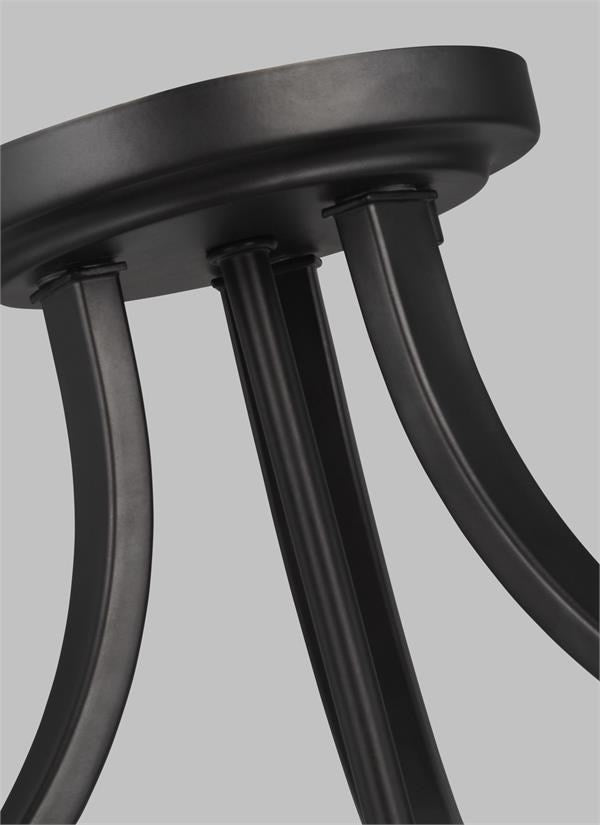 Three Light Semi-Flush Mount