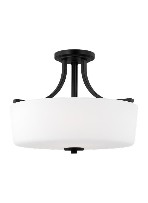 Three Light Semi-Flush Mount