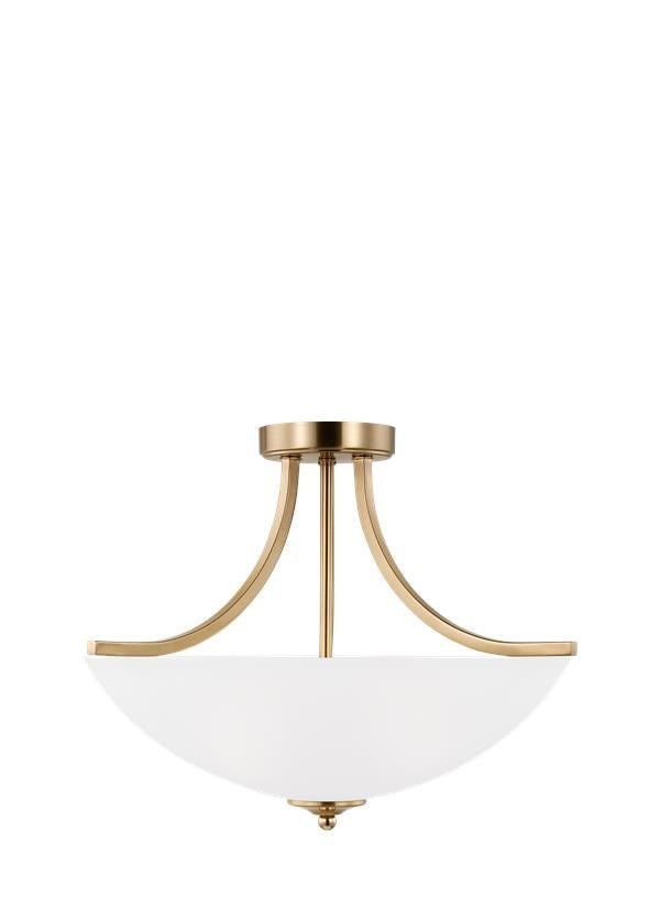 Medium Three Light Semi-Flush Convertible Pendant by Generation Lighting