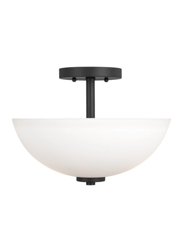 Two Light Semi-Flush Convertible Pendant by Generation Lighting