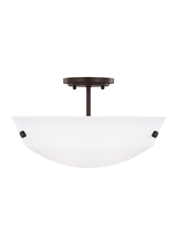 Two Light Semi-Flush Convertible Pendant by Generation Lighting