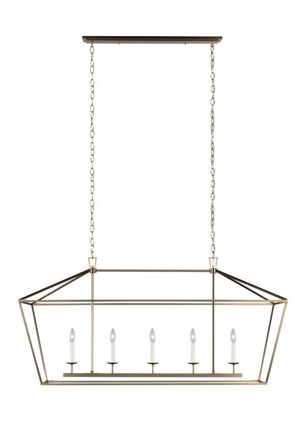 Five Light Medium Linear Chandelier by VC Studio Collection