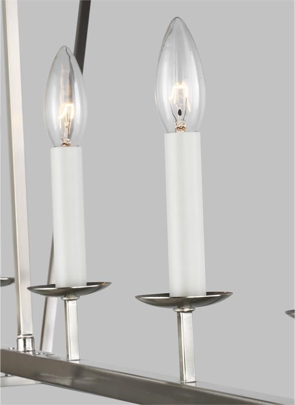 Five Light Medium Linear Chandelier