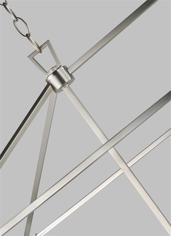 Five Light Medium Linear Chandelier