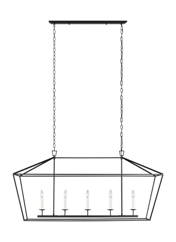 Five Light Medium Linear Chandelier by VC Studio Collection