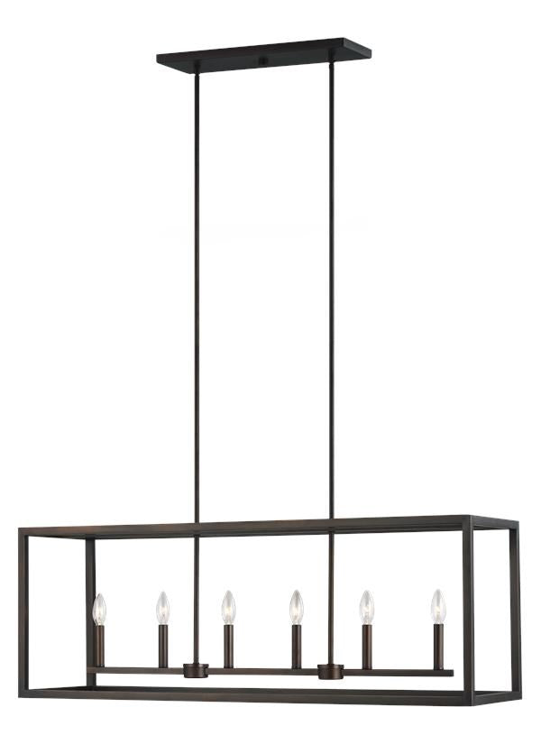 Six Light Island Pendant by Generation Lighting