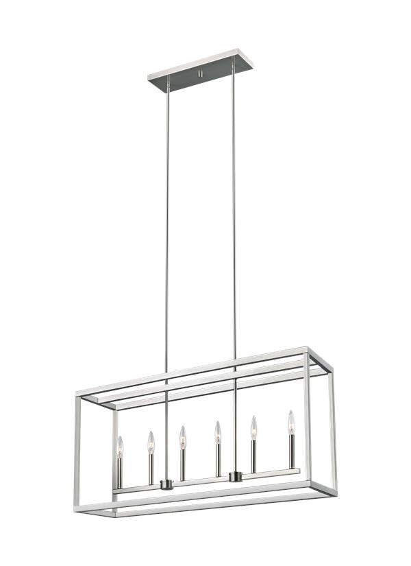 Six Light Island Pendant by Generation Lighting