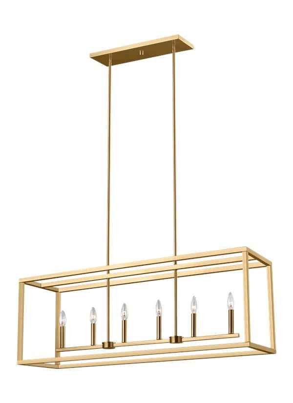 Six Light Island Pendant by Generation Lighting
