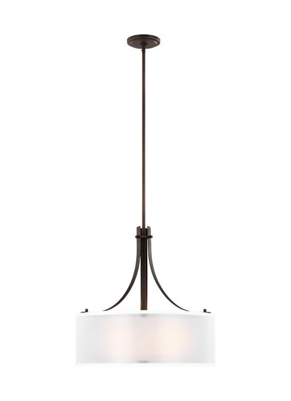 Three Light Pendant by Generation Lighting